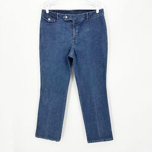 So‎ Blue Sigrid Olsen Womens Jeans Sz 12 Blue Classic Straight Leg Cotton Blend